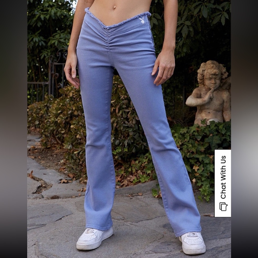 PLAYBOY early 2000s style Women's Light Purple Flare Jeans